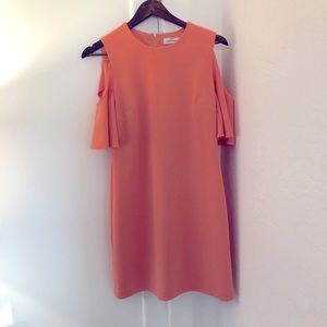 Peach cut-out sleeve